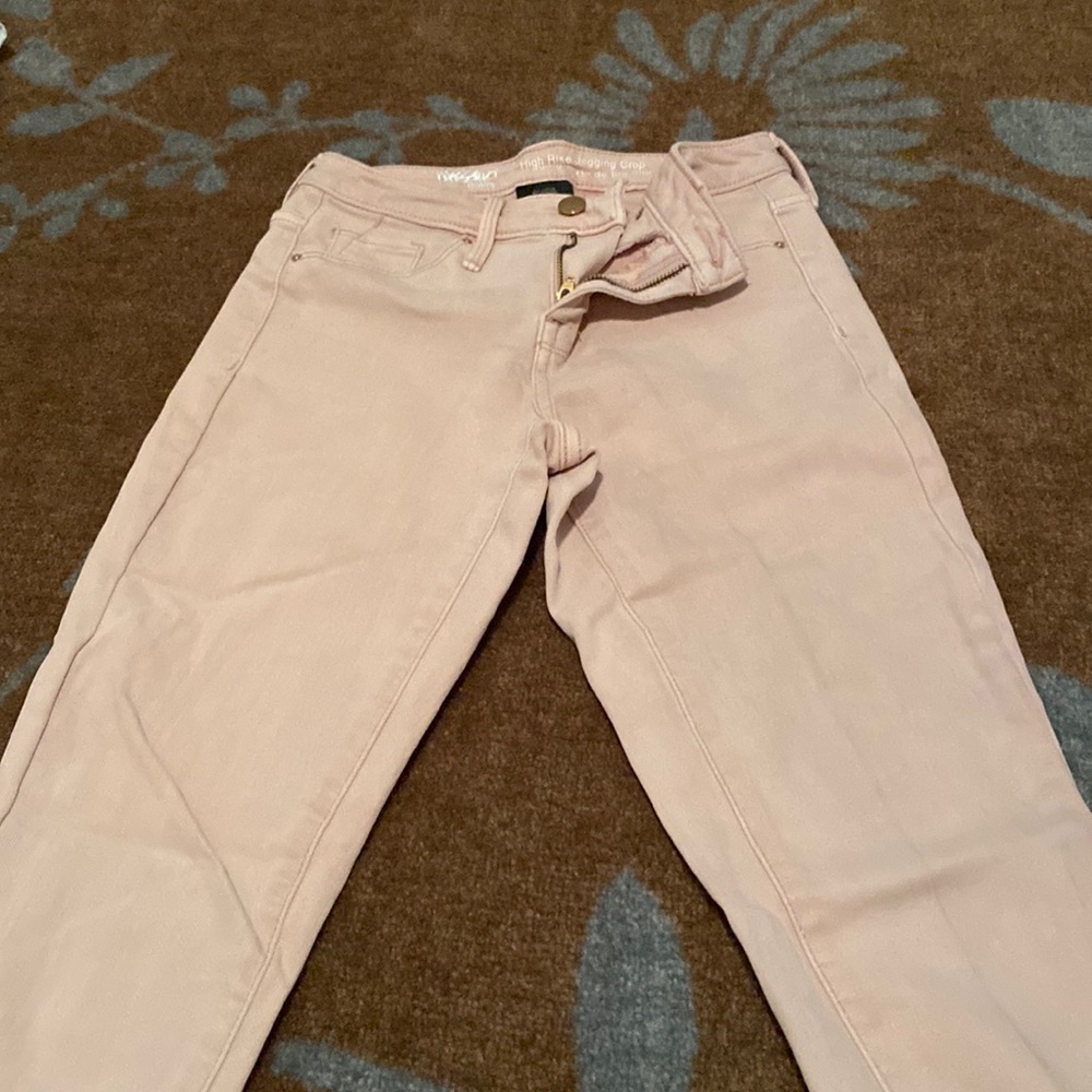 High rise jeggng crop jeans